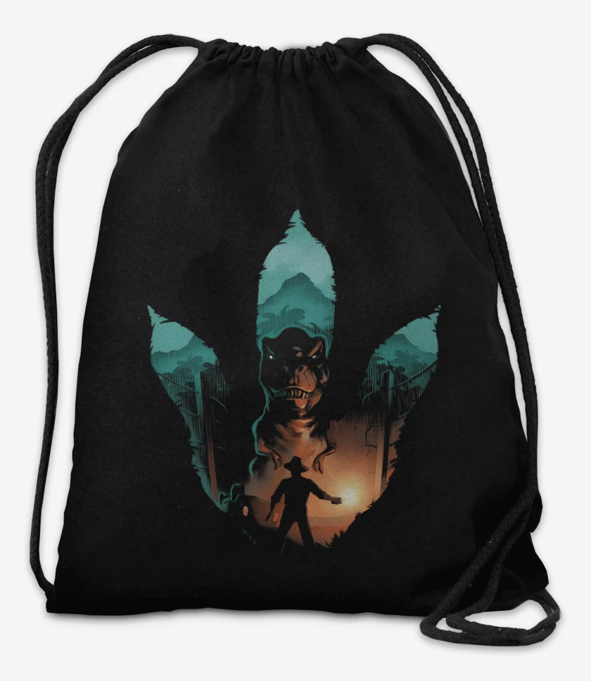 Mochila Negro de Huella Jurásica