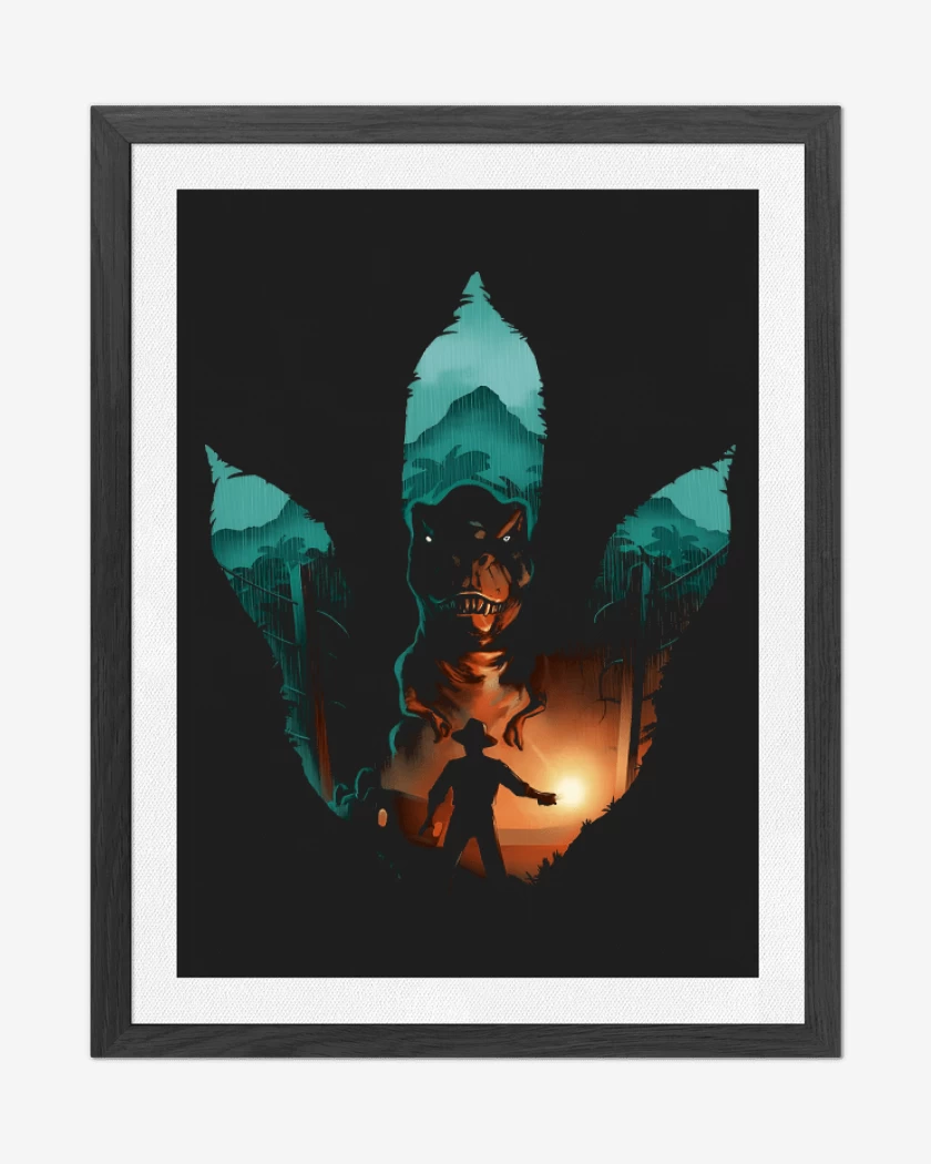 Cuadro decorativo Huella Jurásica
