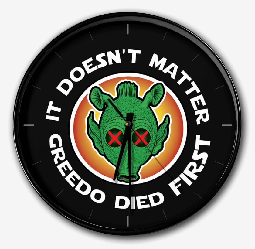 Reloj Negro de Greedo Died First
