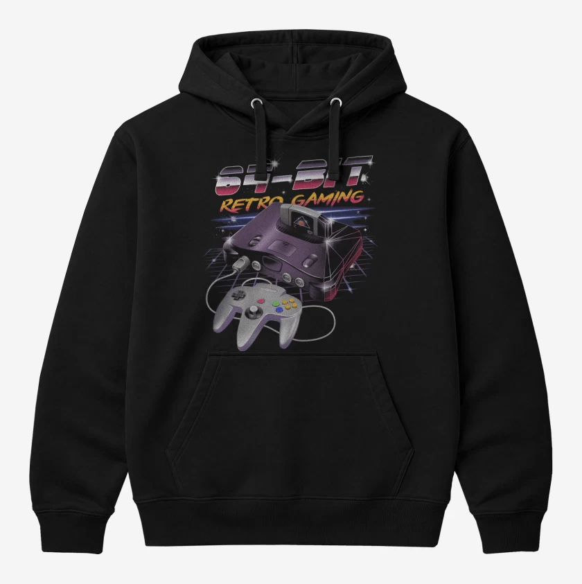 Polerón Canguro Negro de 64bits