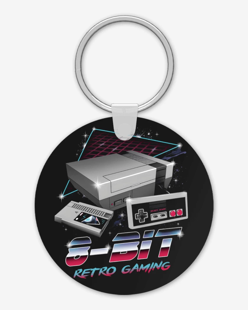Llavero Negro de 8bits