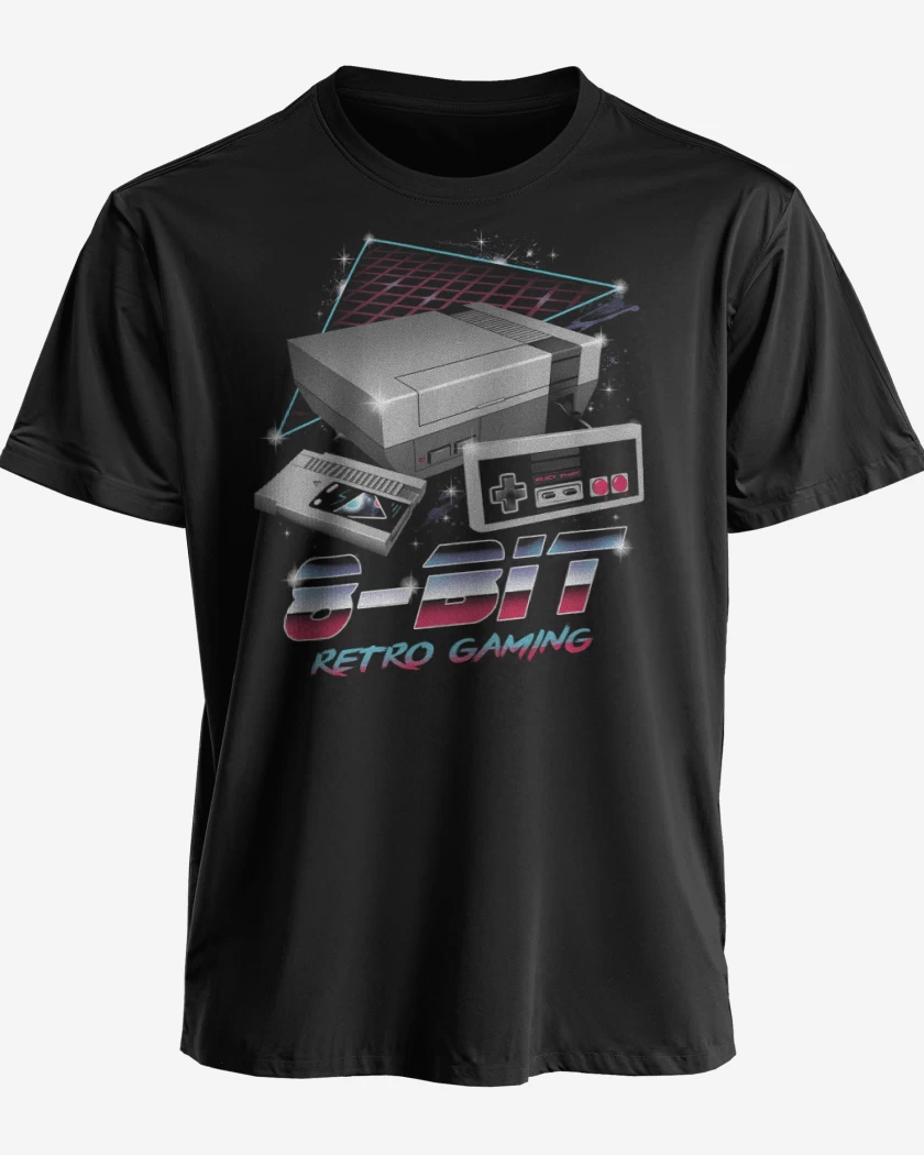 Polera premium Negro de 8bits