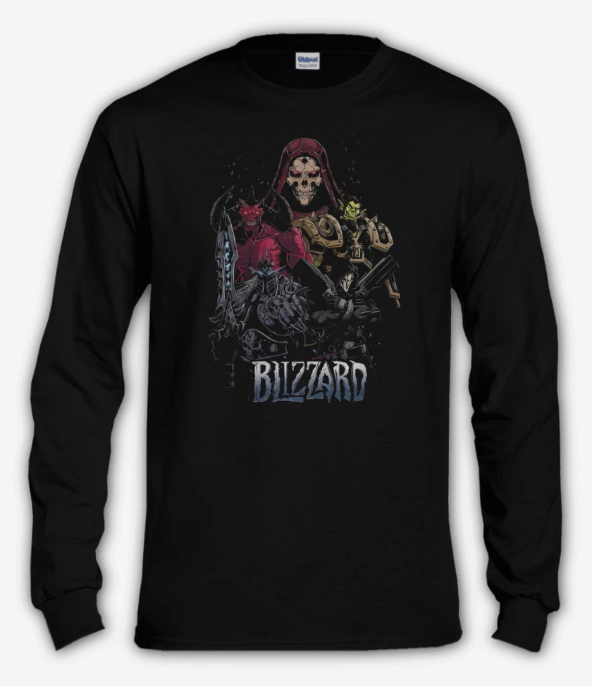 Polera manga larga Negro de Blizzard Epic