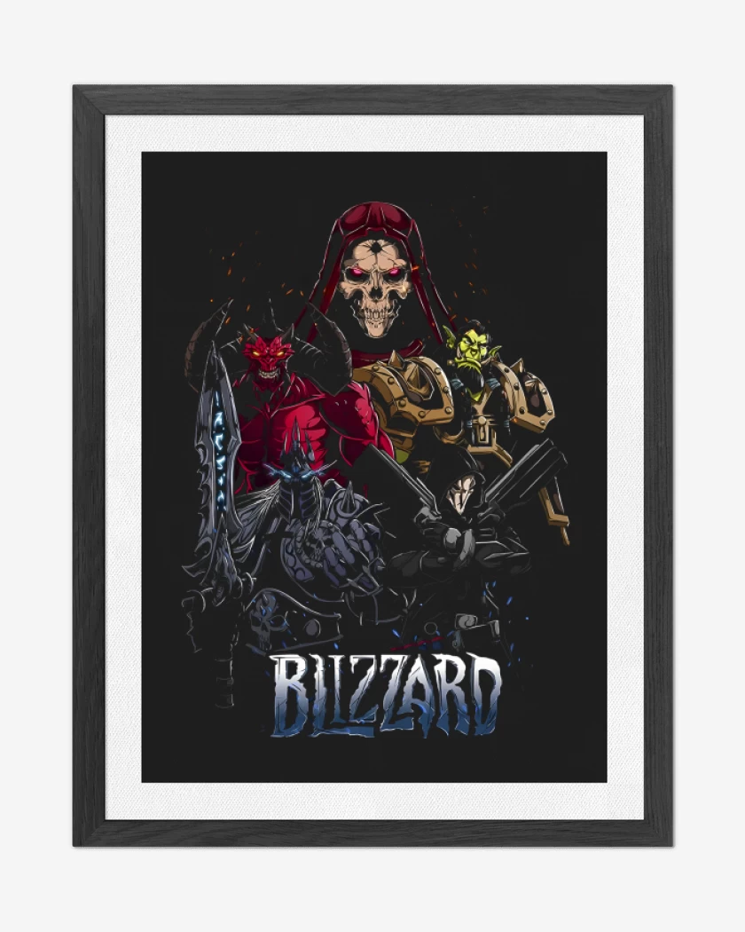 Cuadro decorativo Negro de Blizzard Epic