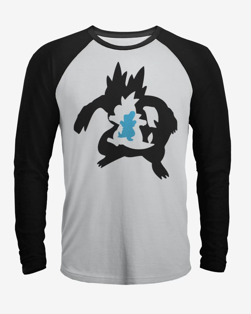 Polera Raglan Blanco / Negro de Totoevolution