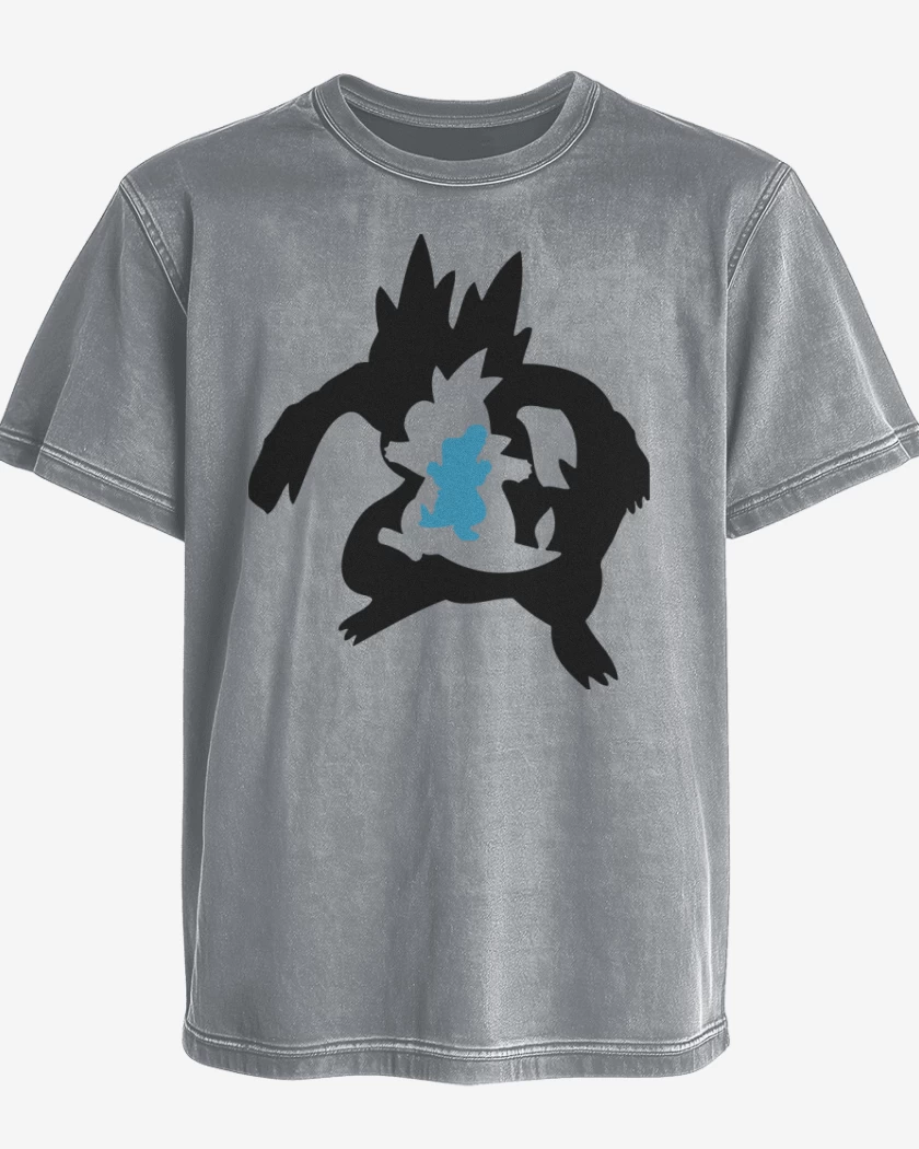 Polera desgastada Gris Melange de Totoevolution