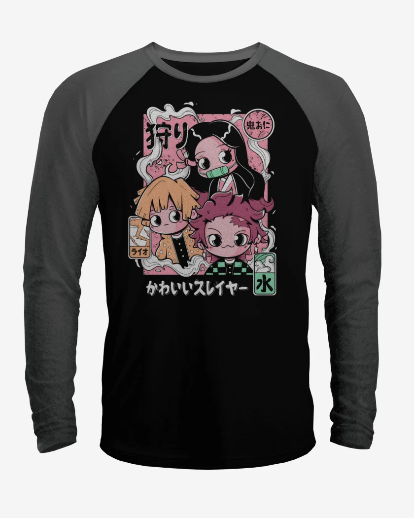 Polera Raglan Chibi Kimetsu