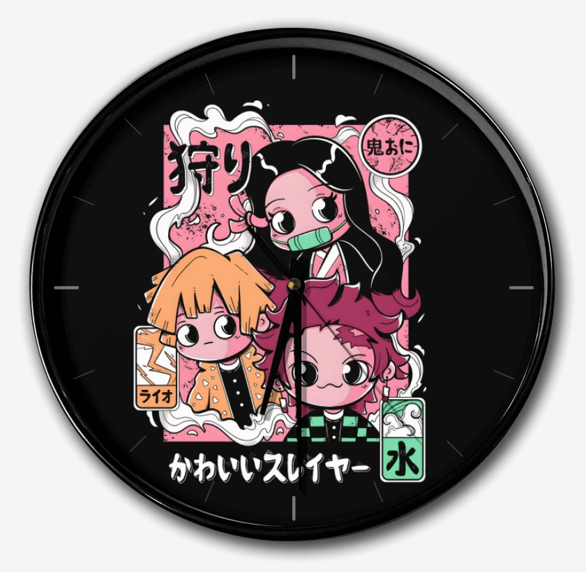 Reloj Negro de Chibi Kimetsu