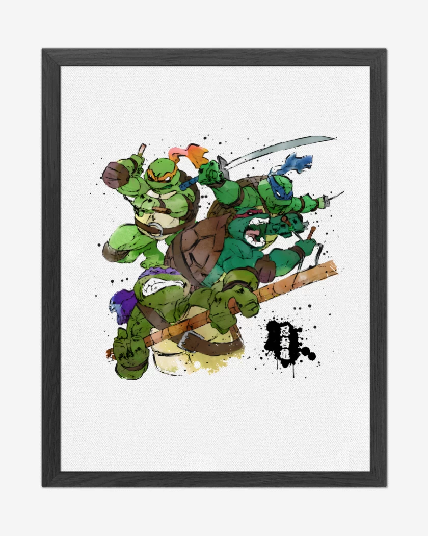 Cuadro decorativo Tortugas Guerreras
