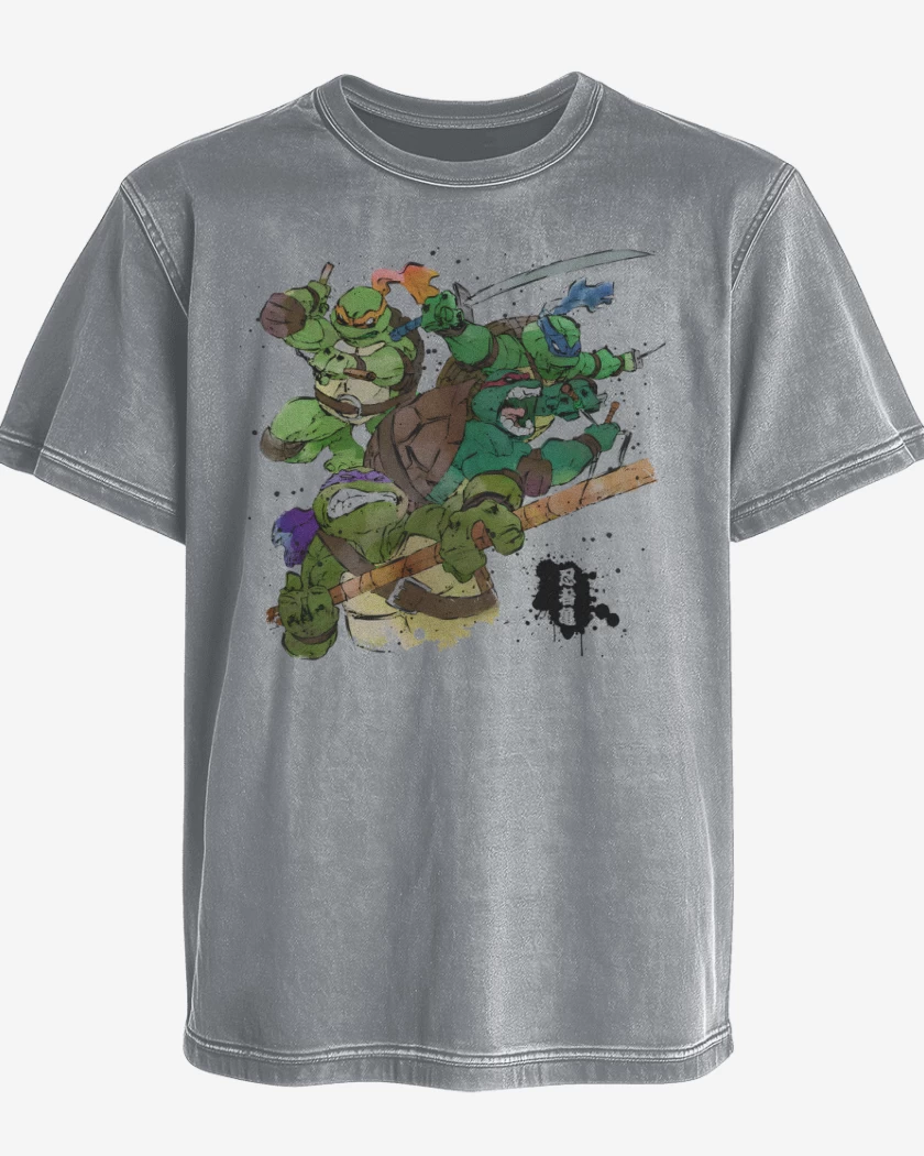 Polera desgastada Tortugas Guerreras