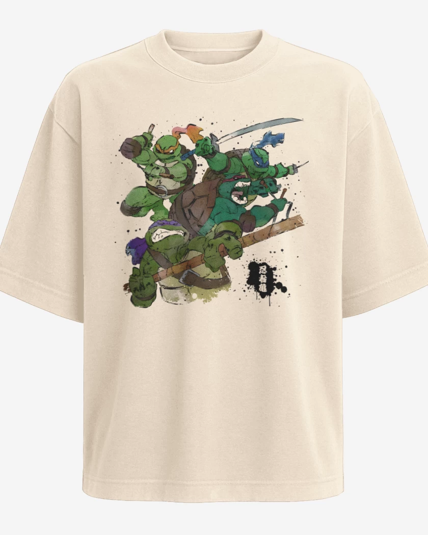 Polera Oversize Tortugas Guerreras