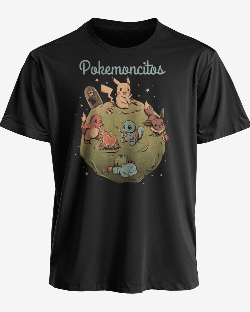 Polera premium Negro de Pokemoncitos