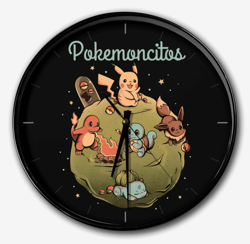 Reloj Negro de Pokemoncitos