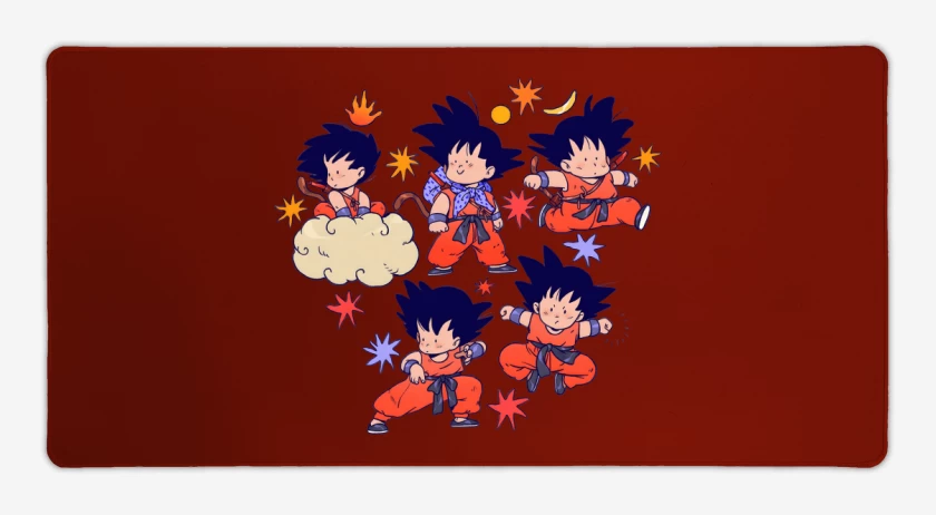 Mouse pad Gamer Rojo de Gokucitos