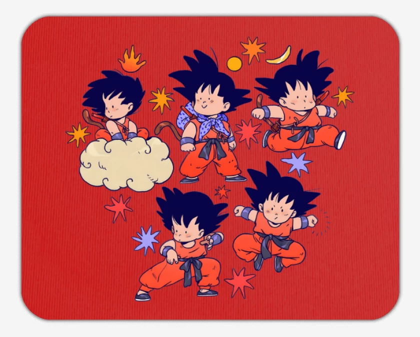 Mousepad Rojo de Gokucitos