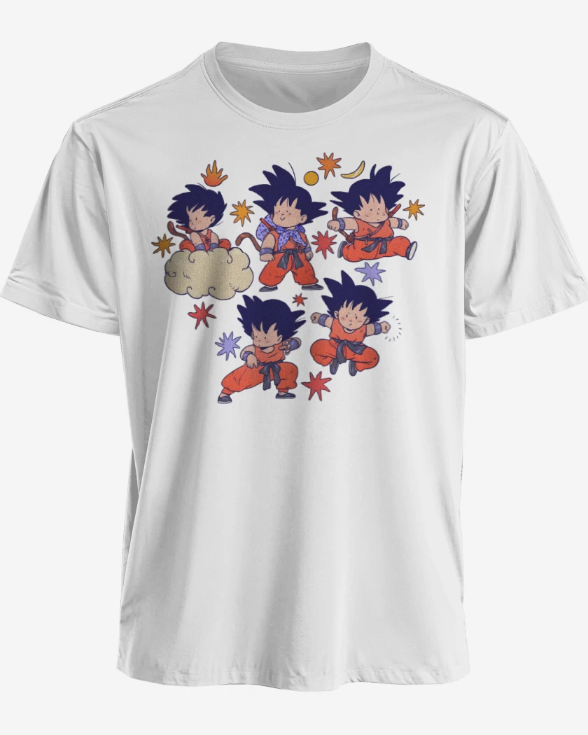 Polera premium Blanco de Gokucitos