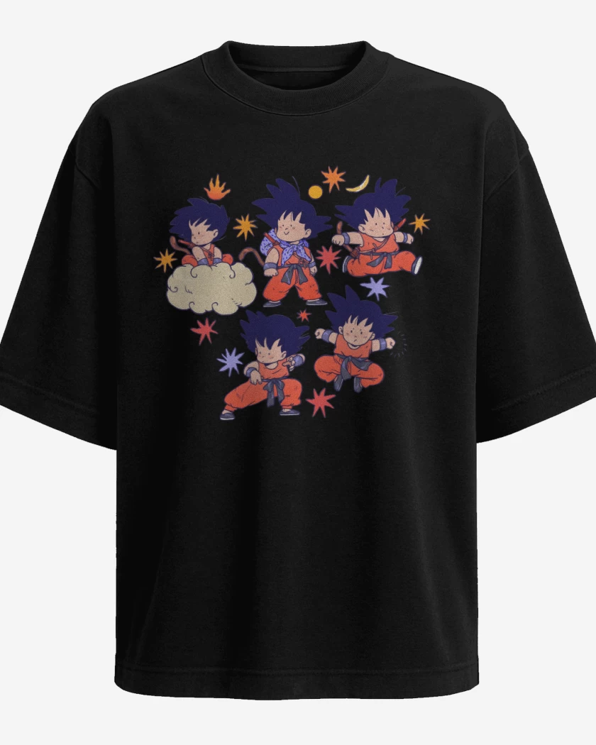 Polera Oversize Negro de Gokucitos
