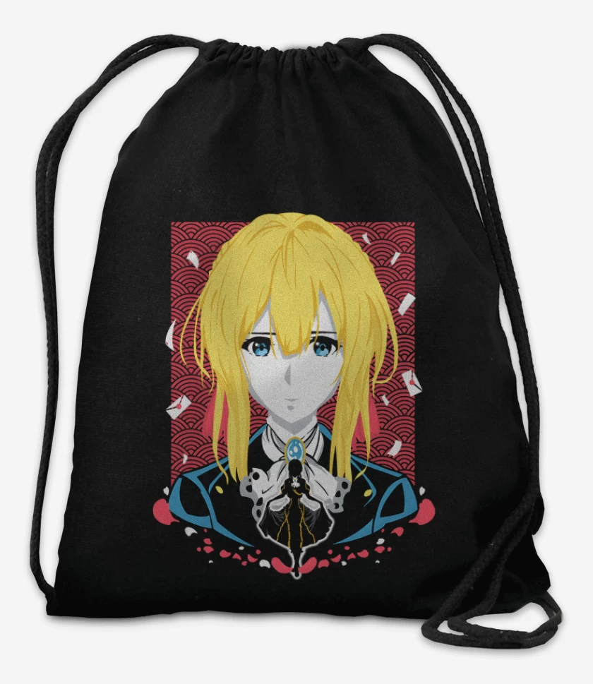 Mochila Negro de Violet Evergarden 