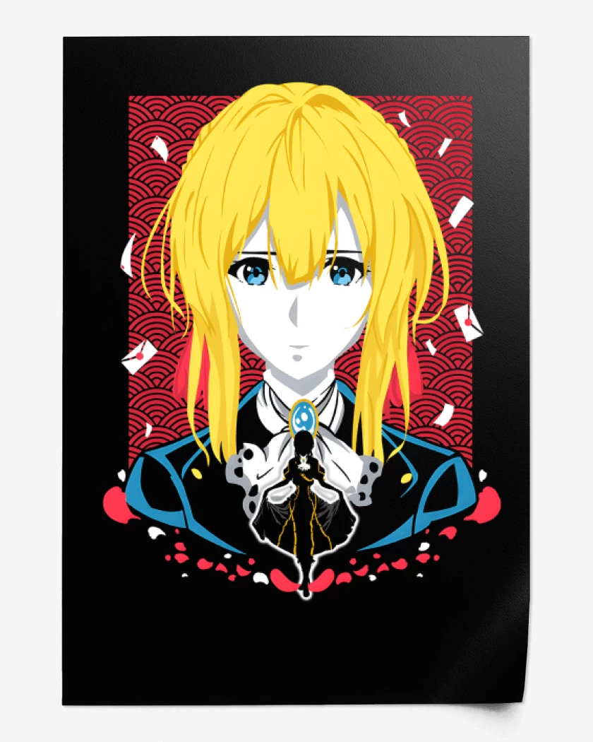 Print Negro de Violet Evergarden 