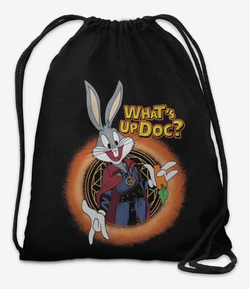 Mochila Negro de Qué Sucede Doc?