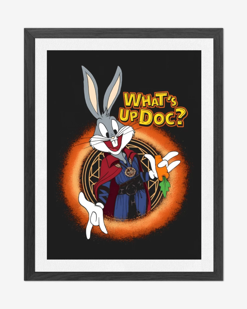 Cuadro decorativo Negro de Qué Sucede Doc?