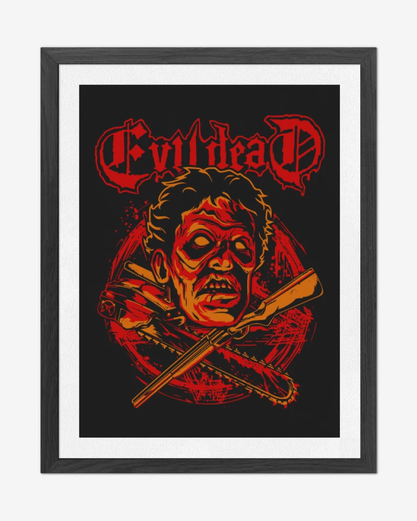 Cuadro decorativo Negro de Evil Dead