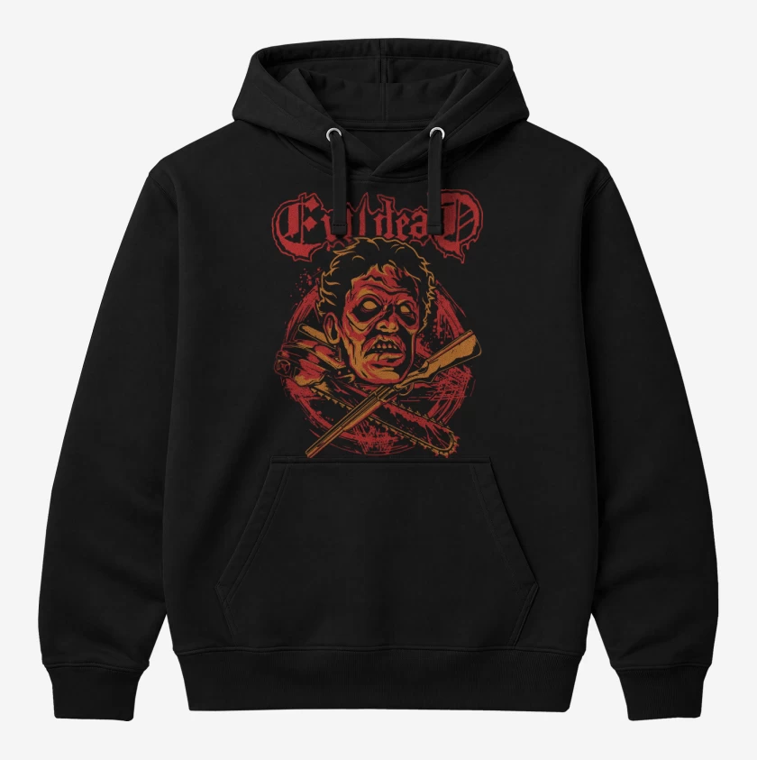 Polerón Canguro Negro de Evil Dead