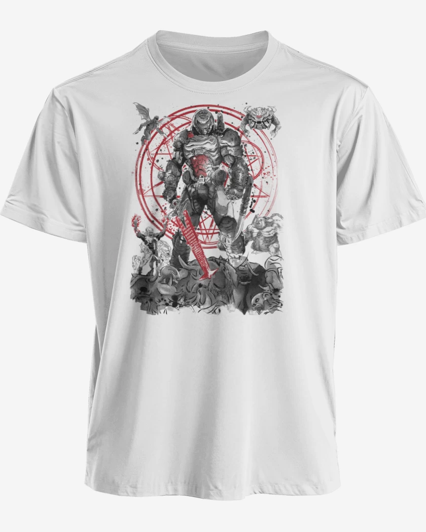 Polera premium Blanco de The Hell Walker