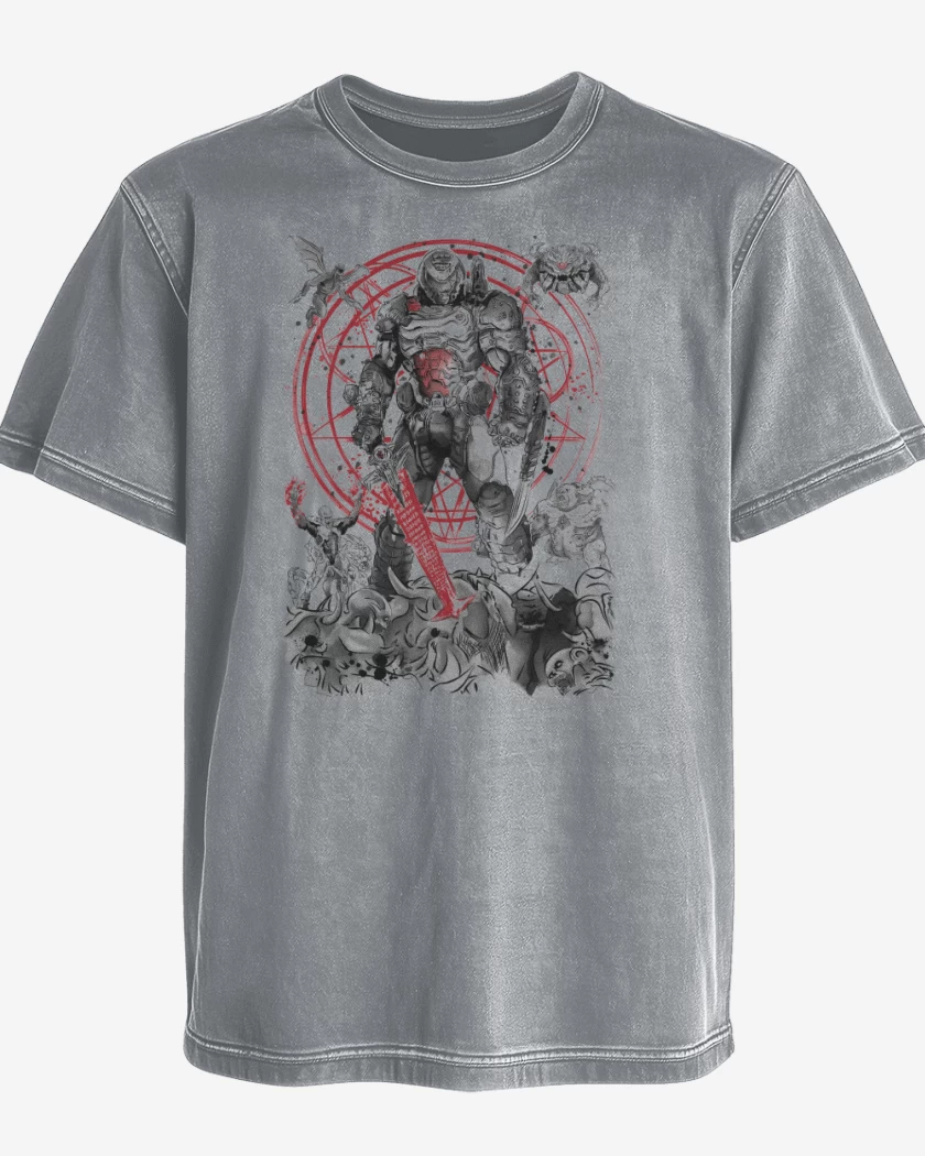 Polera desgastada The Hell Walker
