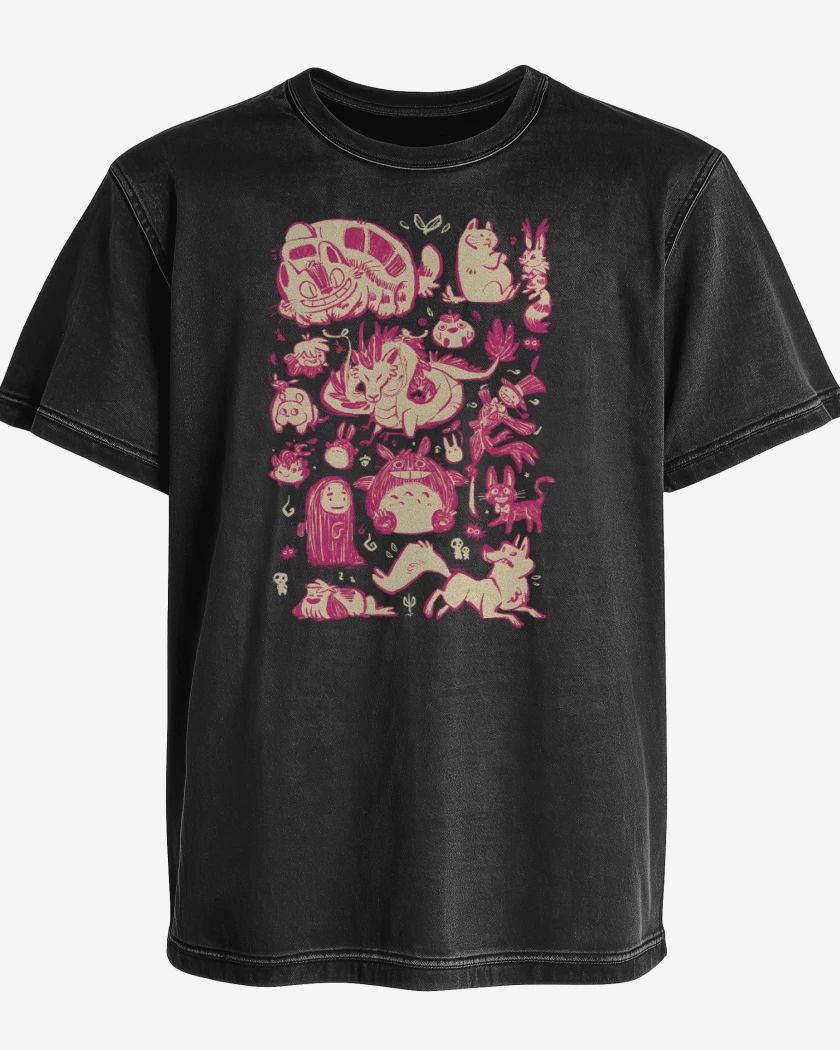 Polera desgastada Criaturas de Otros Mundos