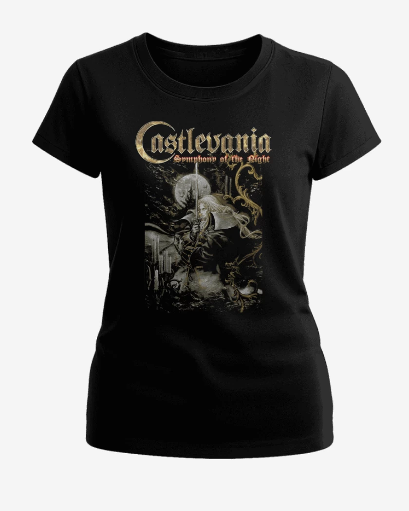 Polera de Mujer Negro de Castlevania Symphony of the Night