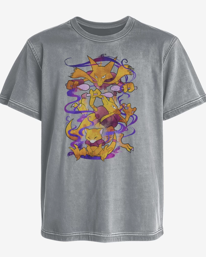Polera desgastada Abra Kadabra Alakazam