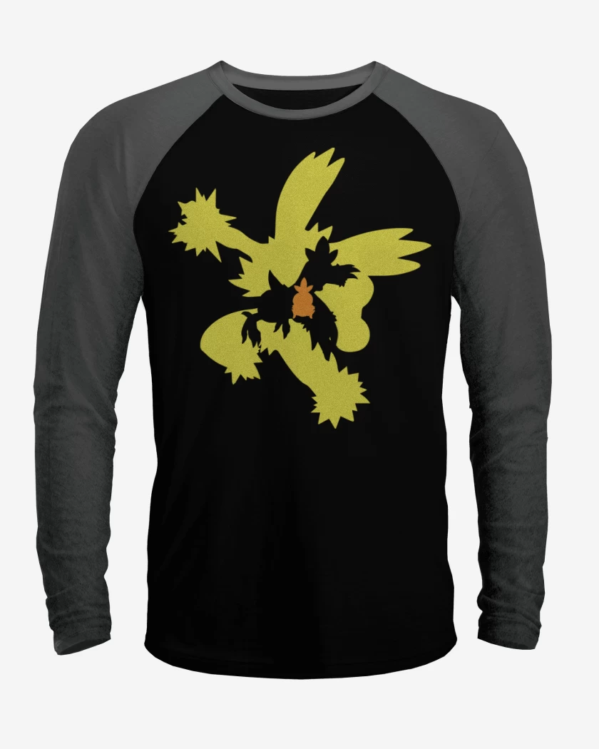 Polera Raglan Negro / Negro Heather de Torvolution