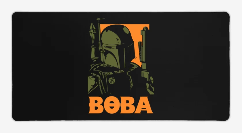 Mouse pad Gamer Negro de Boba
