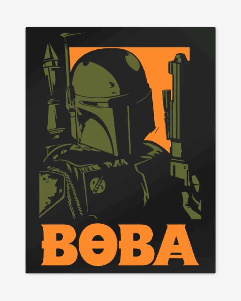 Print metalico Negro de Boba