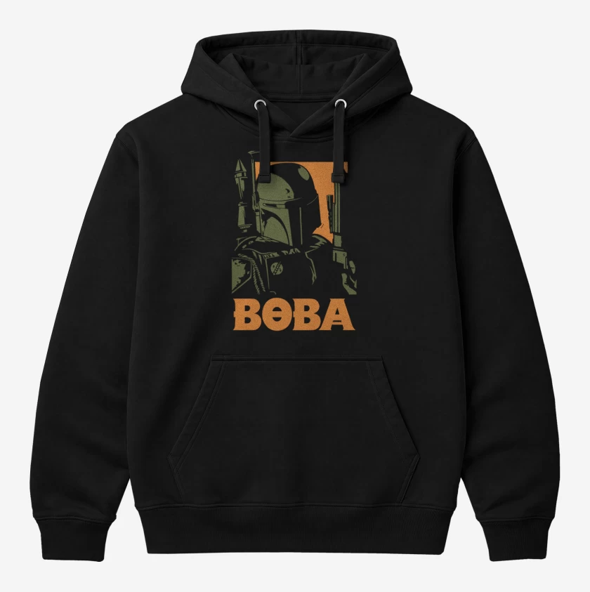 Polerón Canguro Negro de Boba