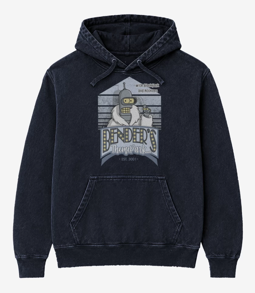 Poleron Canguro Acid Wash Con juegos de azar y mujerzuelas