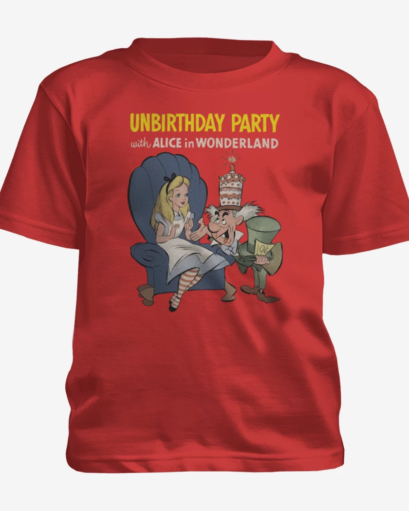 Polera de niño Rojo de Feliz NO cumpleaños