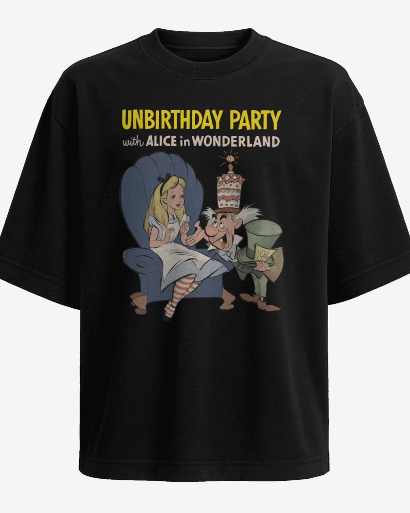 Polera Oversize Feliz NO cumpleaños