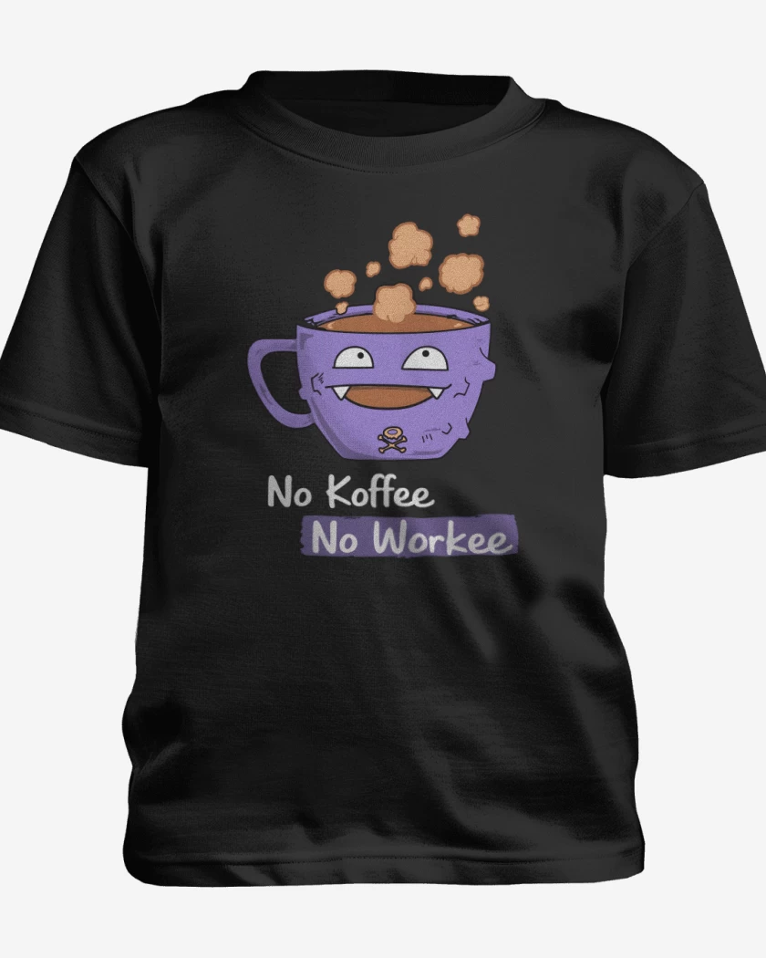 Polera de niño Negro de No Koffee no workee