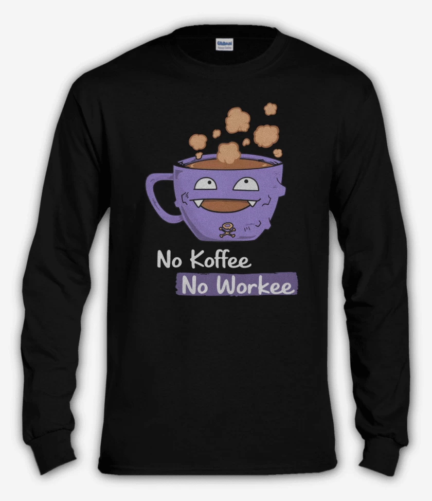 Polera manga larga No Koffee no workee
