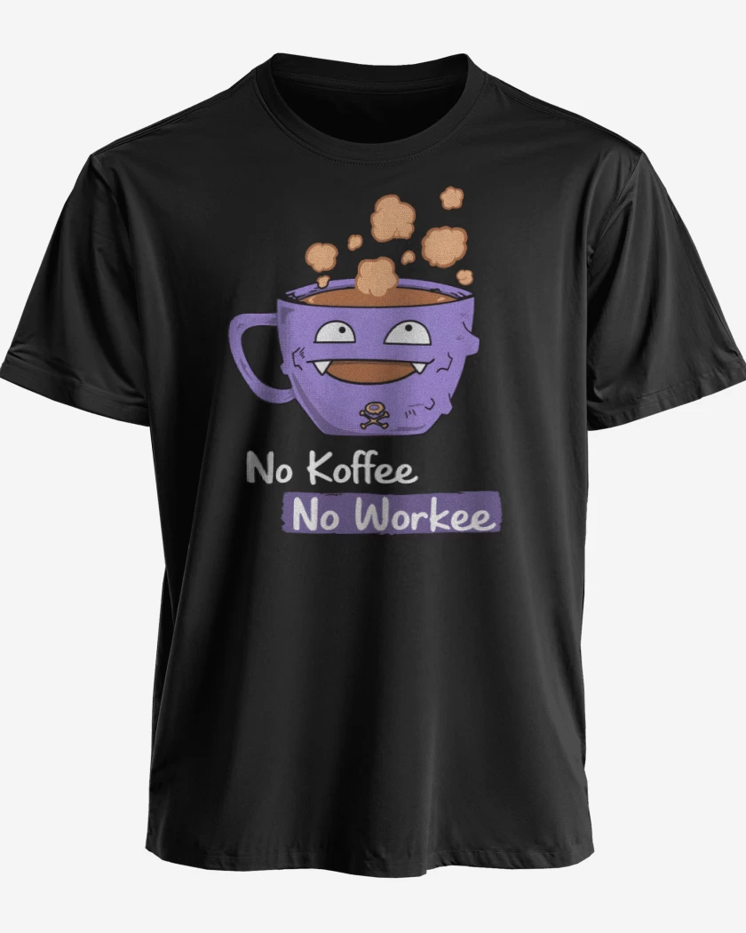 Polera premium Negro de No Koffee no workee