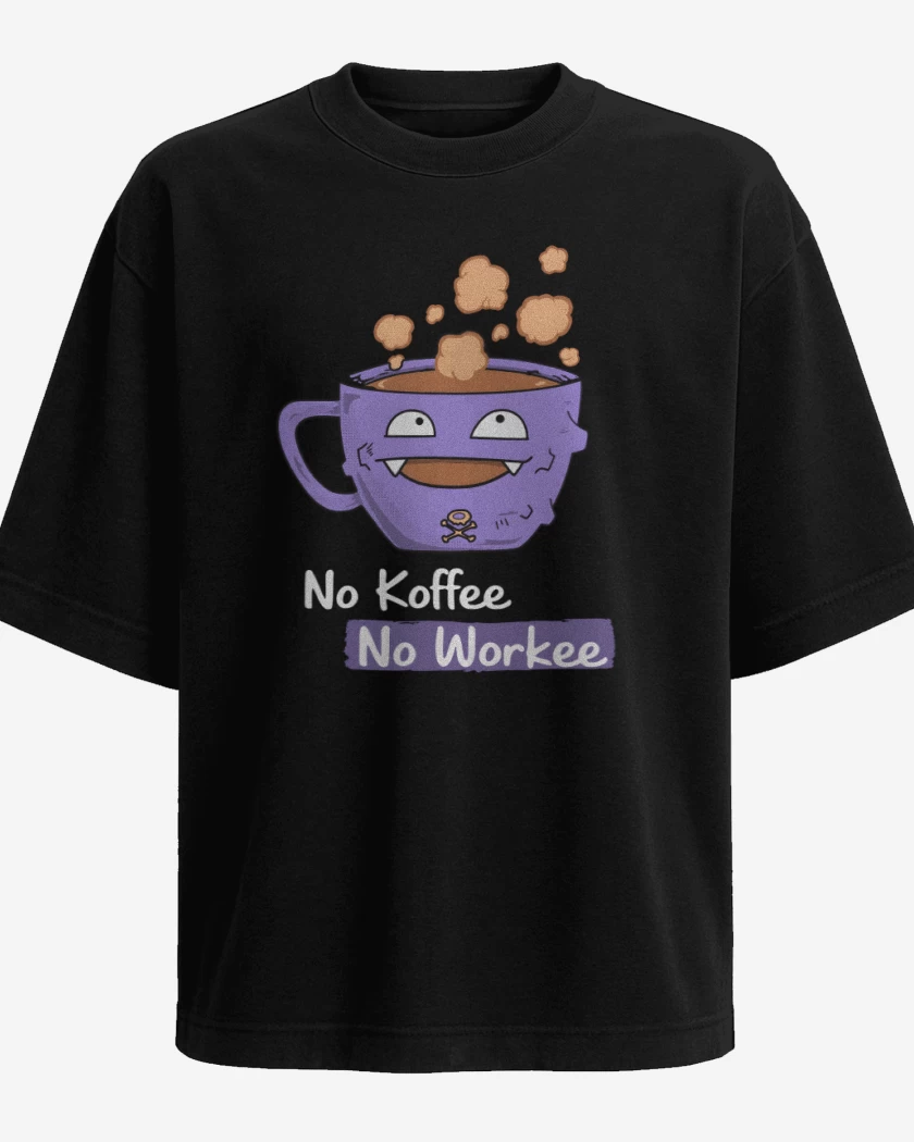 Polera Oversize No Koffee no workee