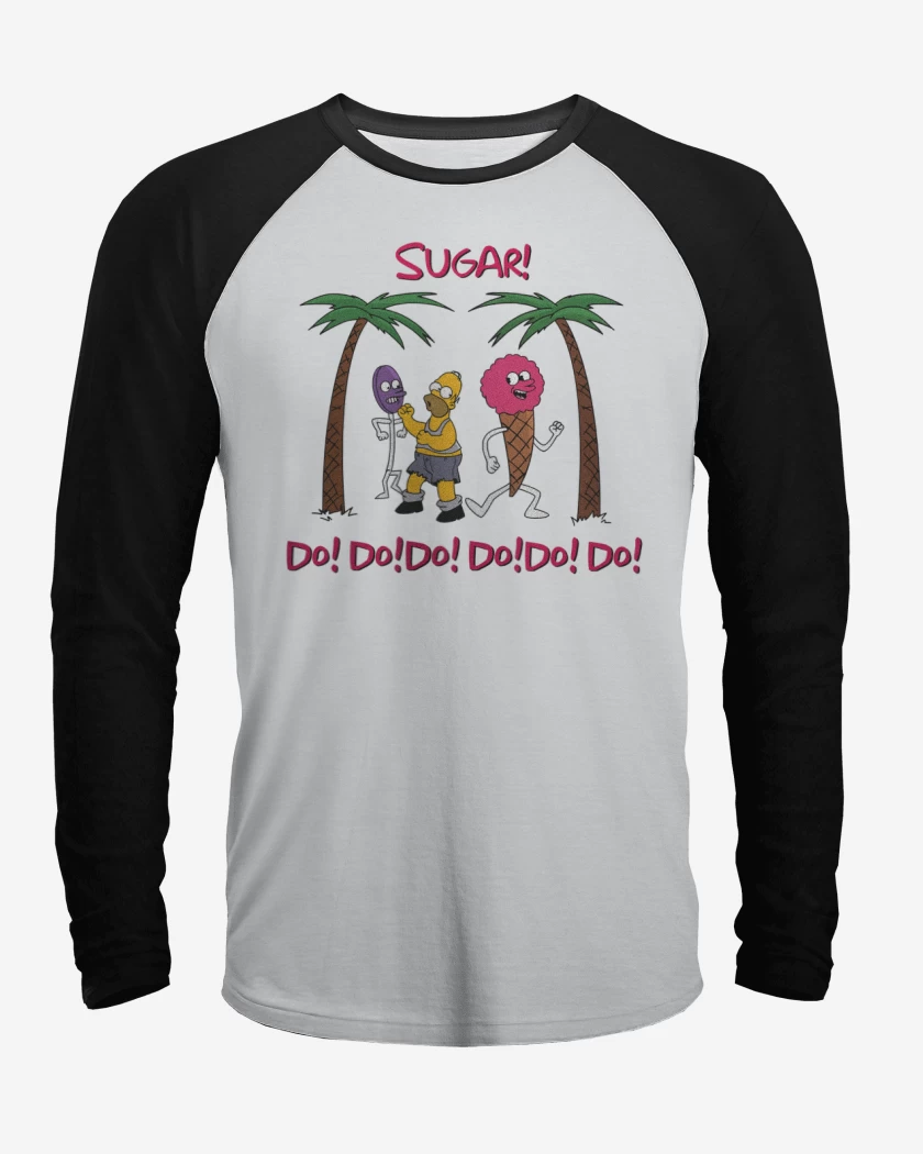 Polera Raglan Blanco / Negro de Sugar