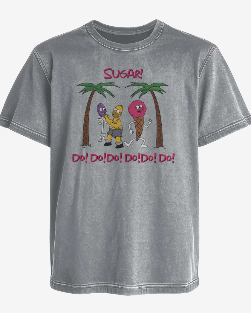 Polera desgastada Gris Melange de Sugar