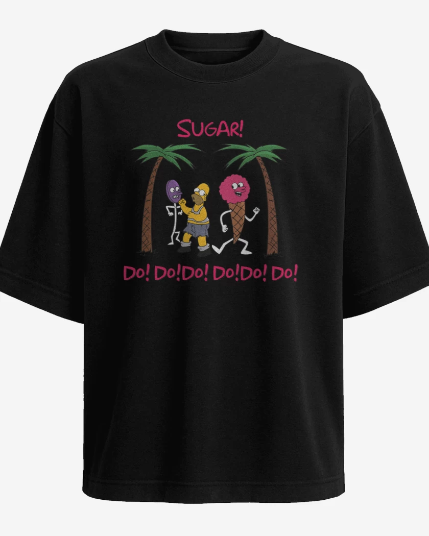 Polera Oversize Negro de Sugar