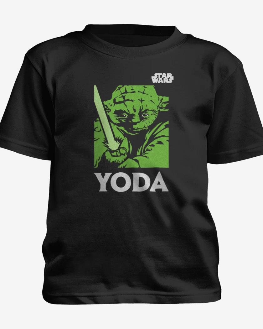 Polera de niño Negro de Yoda