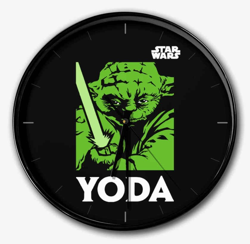 Reloj Negro de Yoda