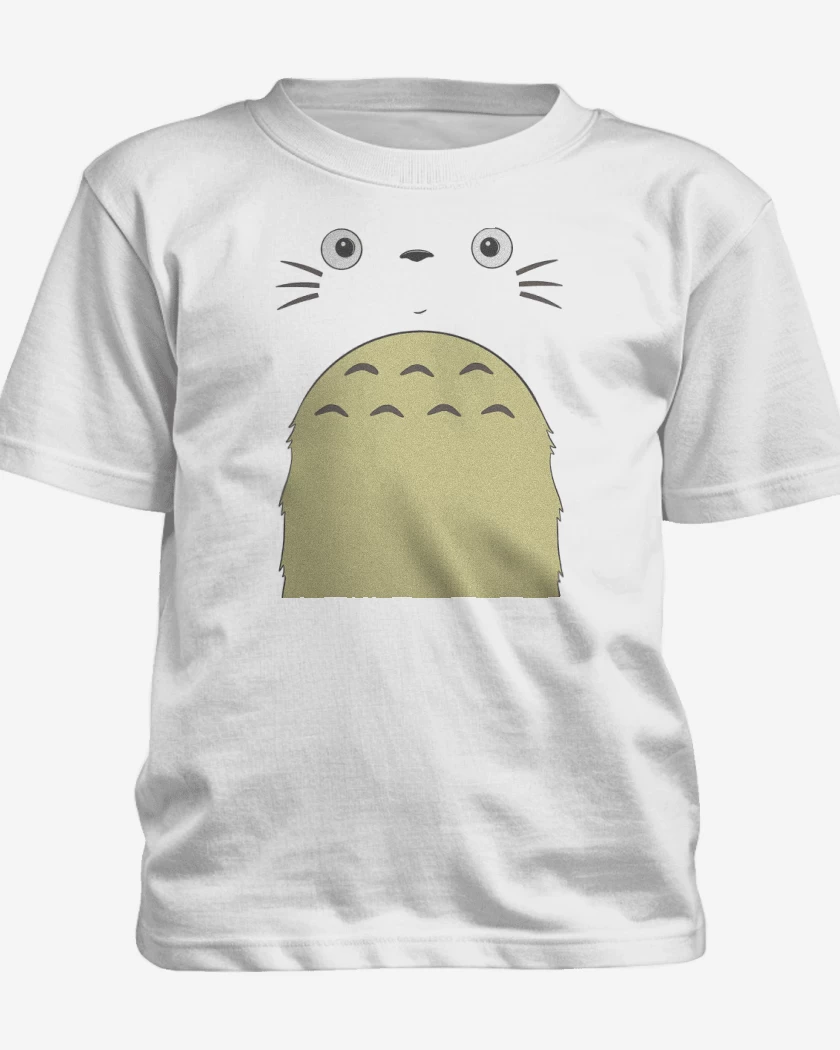 Polera de niño Blanco de Totoro Face