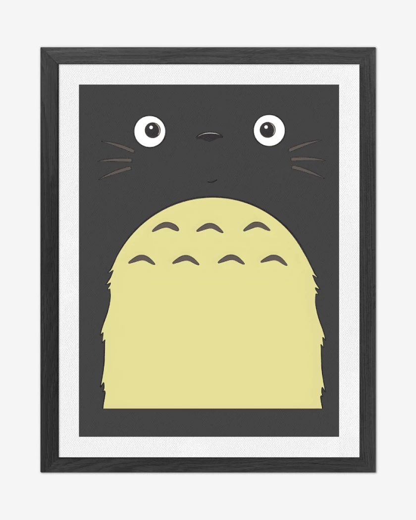 Cuadro decorativo Carbon de Totoro Face